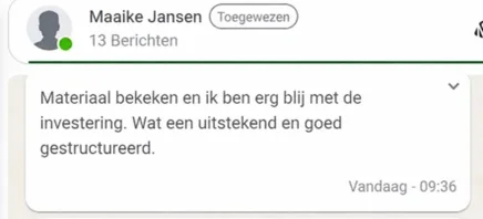 Recensie met BIG-nummer